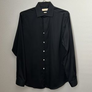 Michael Kors long sleeve black dress shirt